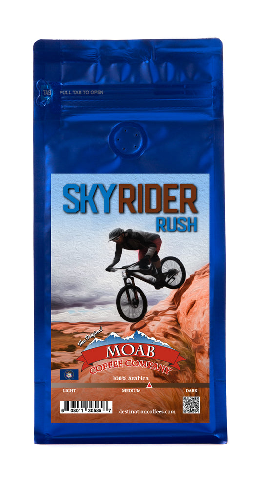 sky rider rush moab coffee company twelve ounce
